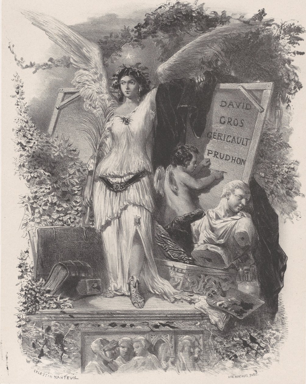 Artyści Współcześni, ca. 1847. autorstwa Célestin Nanteuil