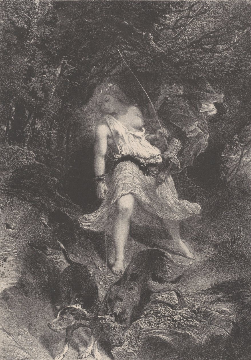 Diana, ca. 1830-70. autorstwa Célestin Nanteuil