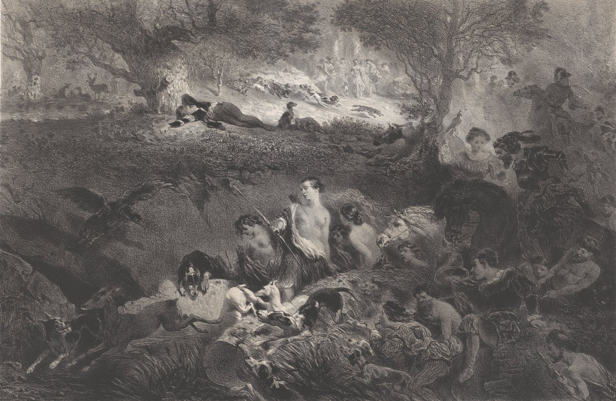 Sny o polowaniu, 1858. autorstwa Célestin Nanteuil