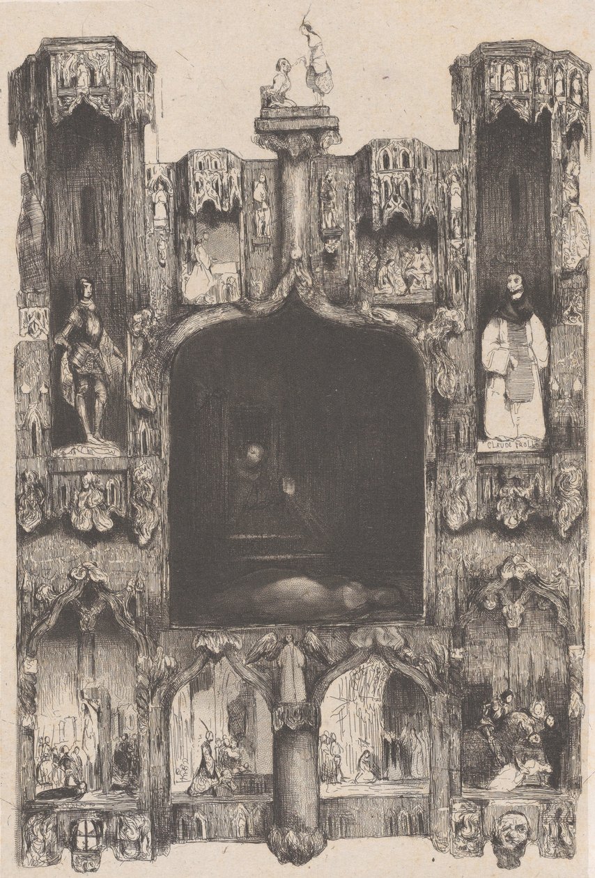 Notre Dame de Paris, 1832. autorstwa Célestin Nanteuil