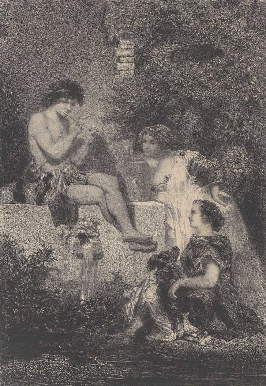 Fontanna, ca. 1830-70. autorstwa Célestin Nanteuil