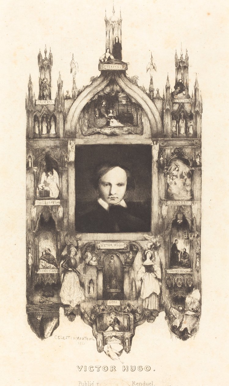 Wiktor Hugo autorstwa Célestin Nanteuil