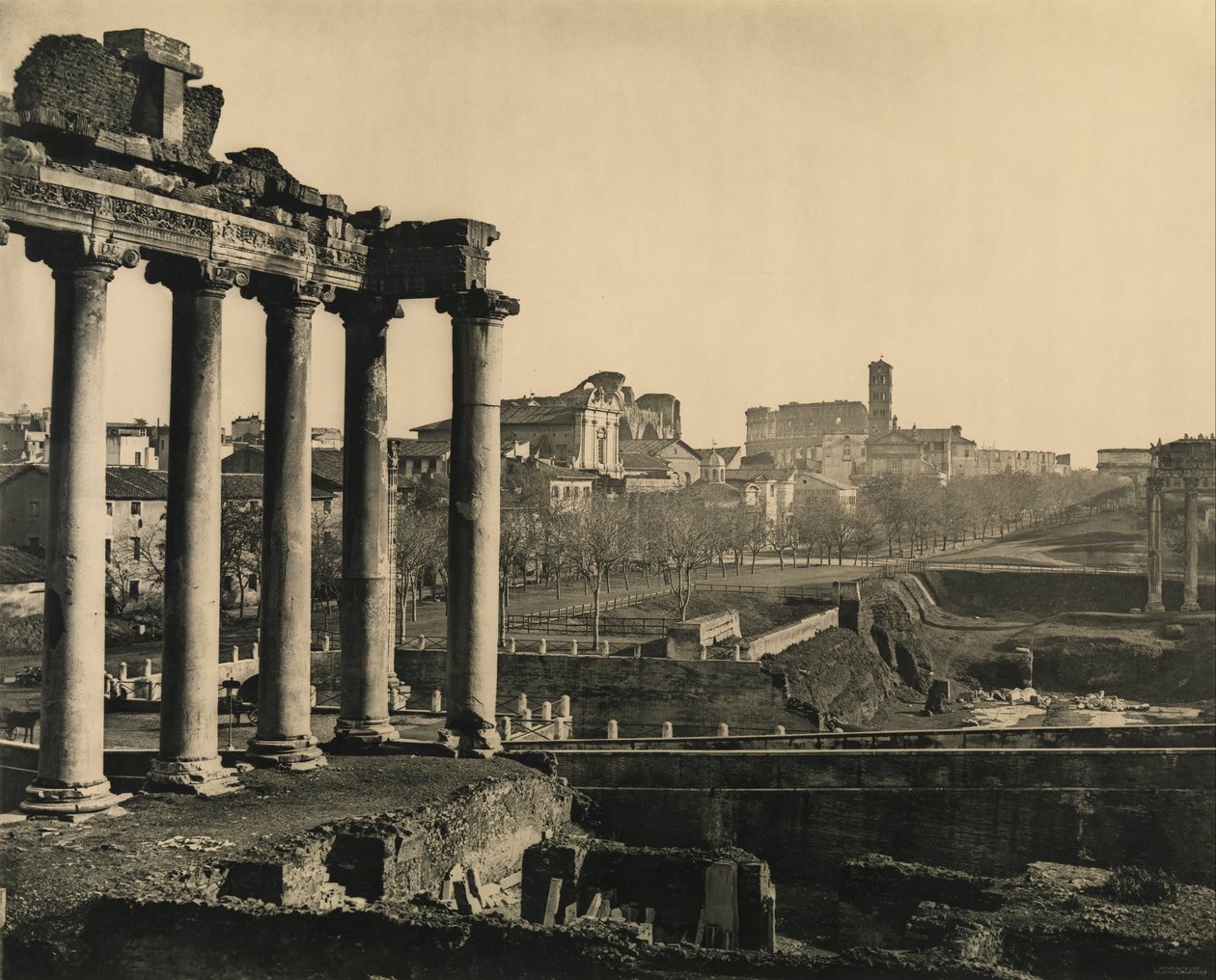 Forum Romanum autorstwa Clément Braun