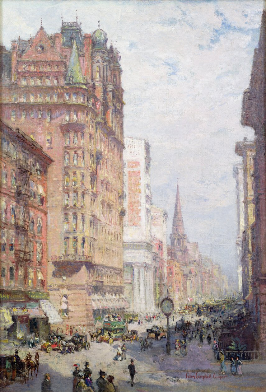 Piąta Aleja, Nowy Jork, 1906 autorstwa Colin Campbell Cooper