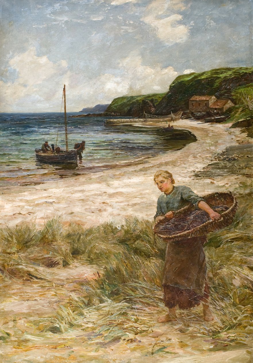 Dziewczyna, która nęci linię autorstwa Colin Hunter