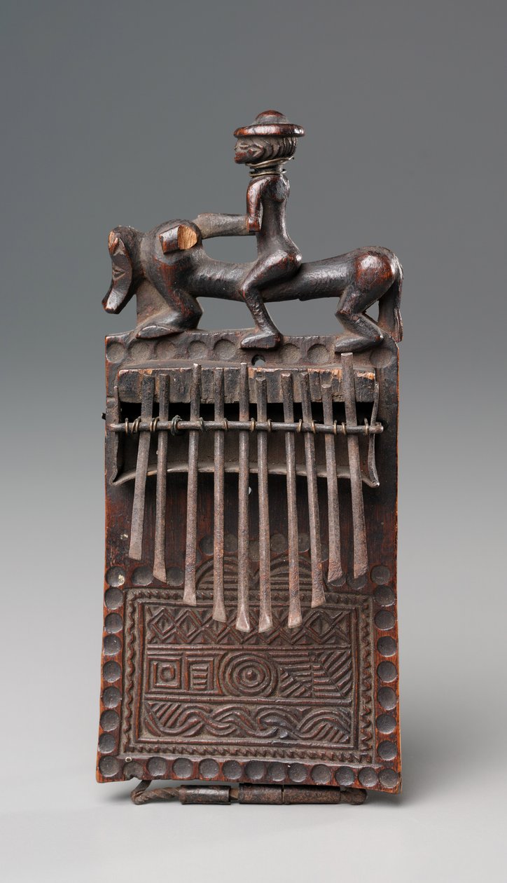 Thumb Piano, koniec XIX wieku (drewno i żelazo) autorstwa Congolese School