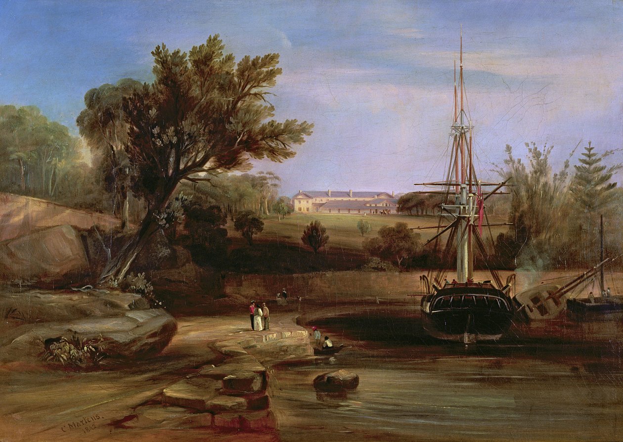 Sydney Cove, 1842 r. autorstwa Conrad Martens