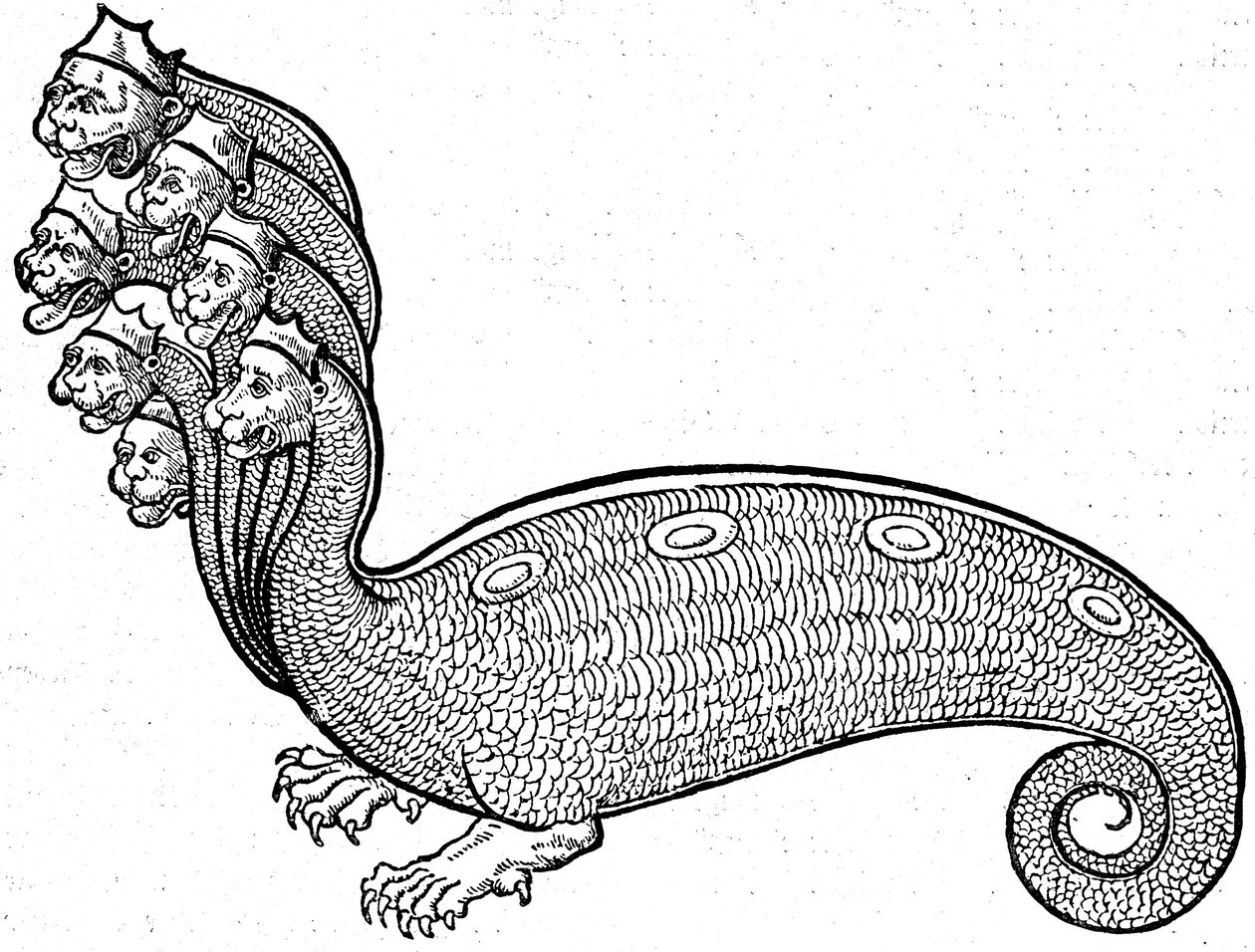 Potwór Hydra autorstwa Conrad (after) Gesner