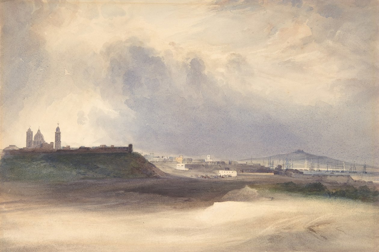 Podejście do Montevideo, Urugwaj, 1832. autorstwa Conrad Martens