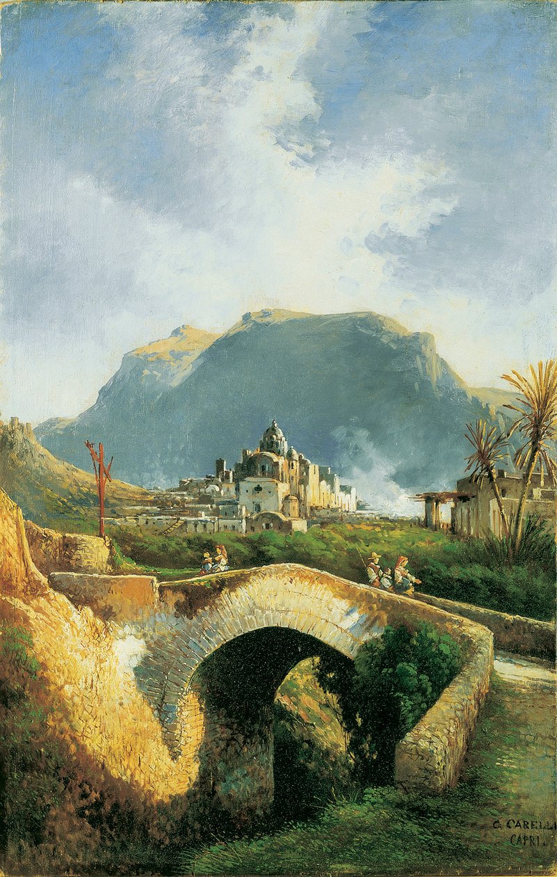 Capri, Most Tyberiusza autorstwa Consalvo Carelli