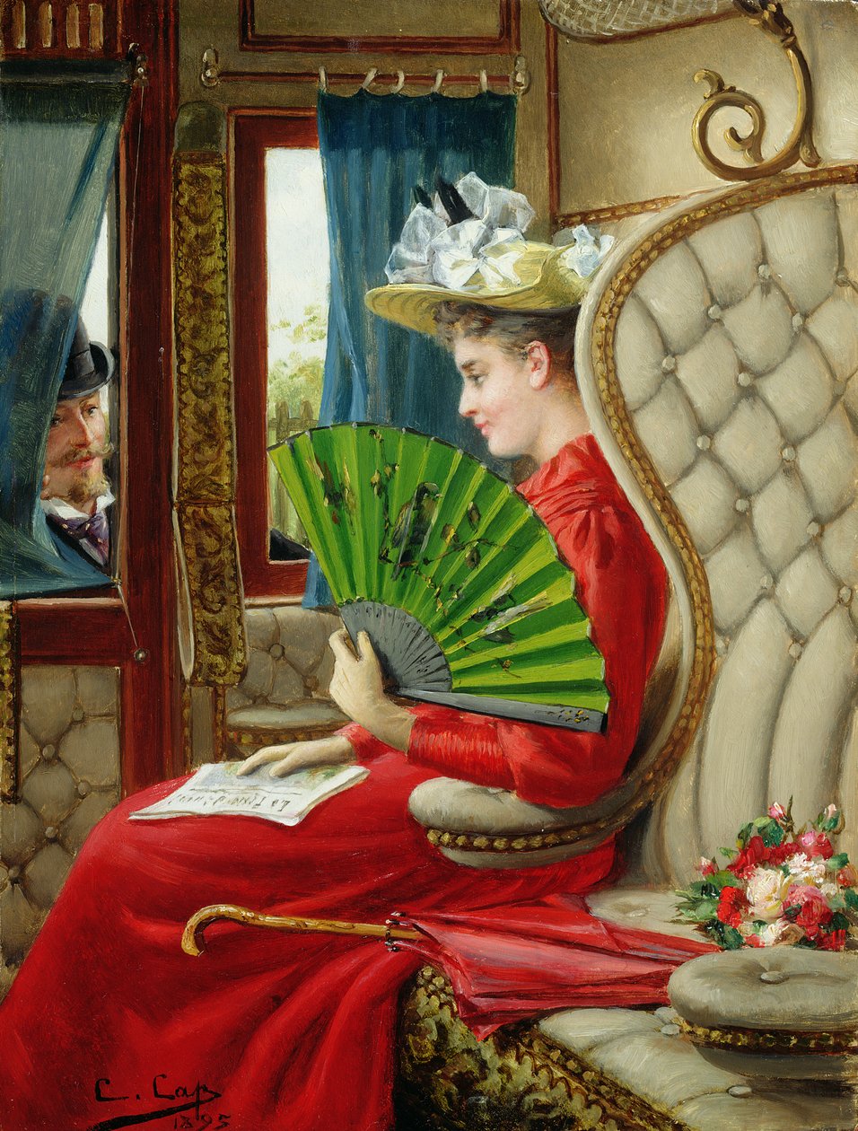 Niedyskrecja, 1895 autorstwa Constant Aime Marie Cap