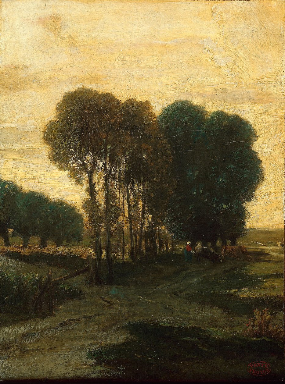 Kępka drzew, ok. 1860 autorstwa Constant Emile Troyon