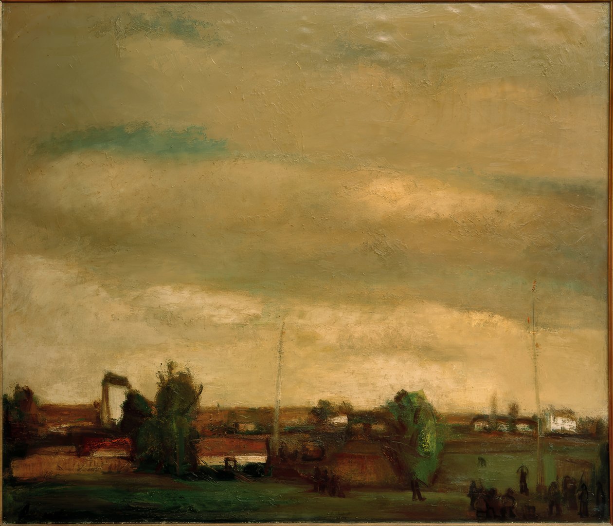 Wioska i łucznictwo autorstwa Constant Permeke