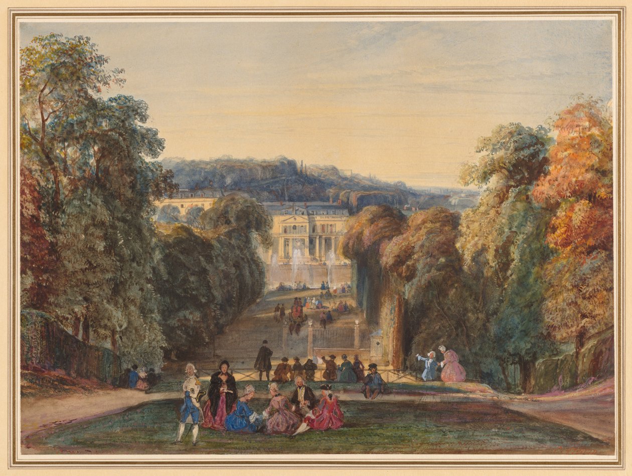 W parku Saint Cloud, 1800. autorstwa Constant Troyon