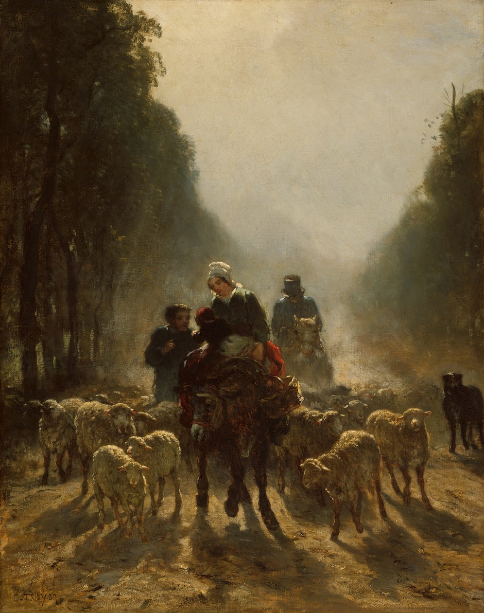 Droga na Rynek, 185859. autorstwa Constant Troyon