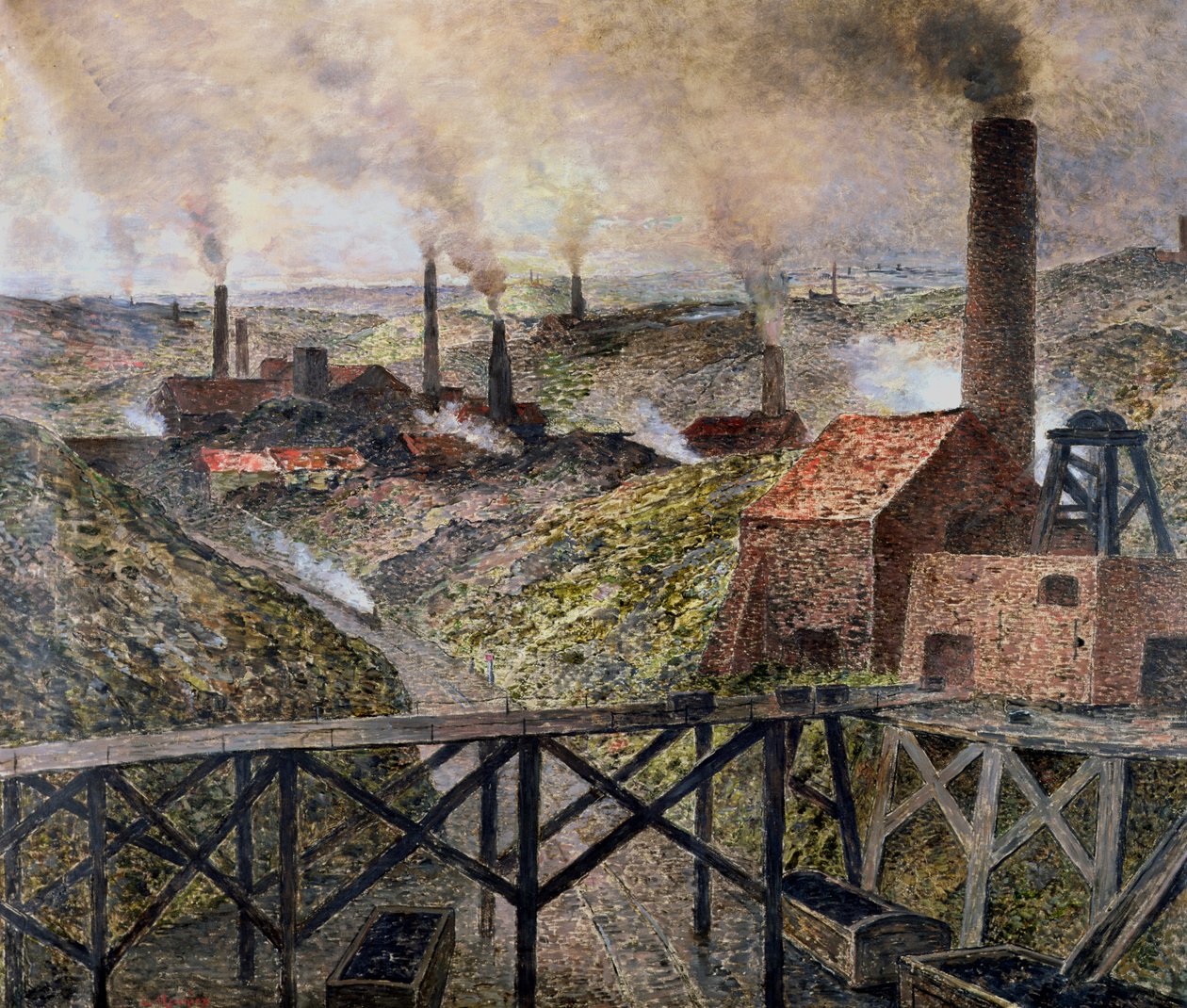W Czarnym Kraju, 1890 autorstwa Constantin Emile Meunier