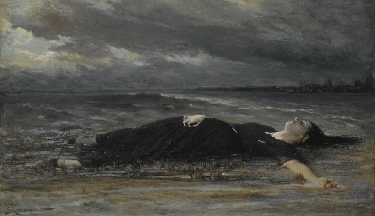 Ofelia autorstwa Constantin Emile Meunier