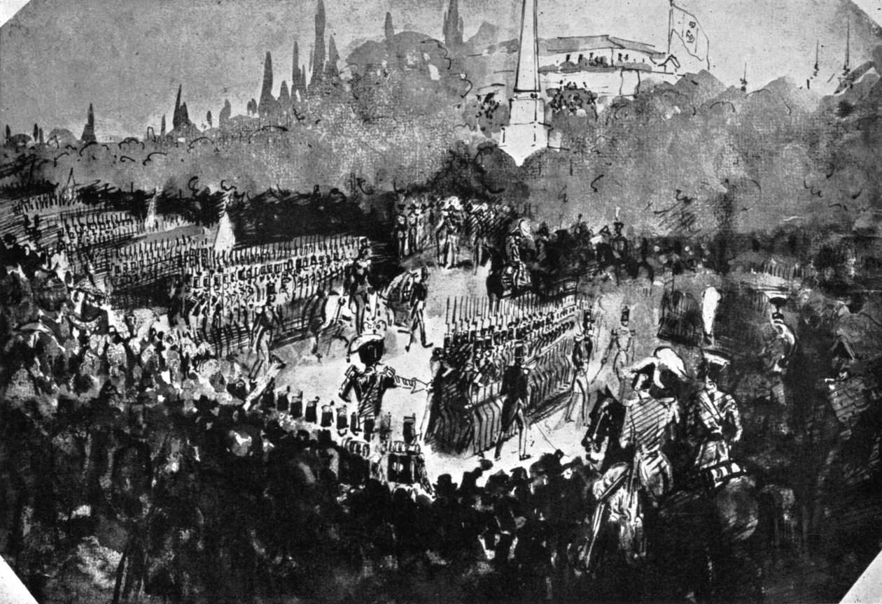 Przegląd w Madrycie, 1930. autorstwa Constantin Guys