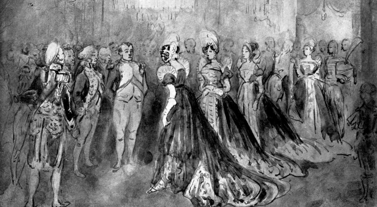 Na dworze Napoleona, 1930 autorstwa Constantin Guys