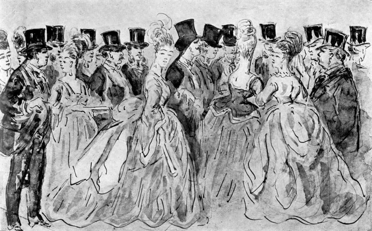 Le Promenoir, XIX w., 1930. autorstwa Constantin Guys