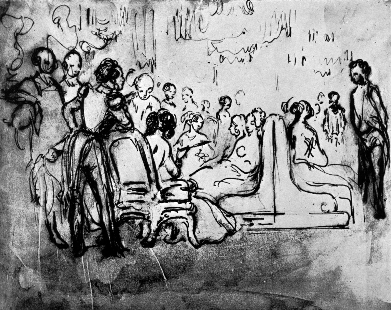 Salon, XIX wiek, 1930. autorstwa Constantin Guys