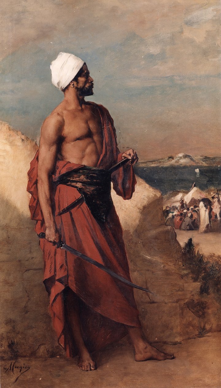 Arabski wartownik autorstwa Constantin Meunier