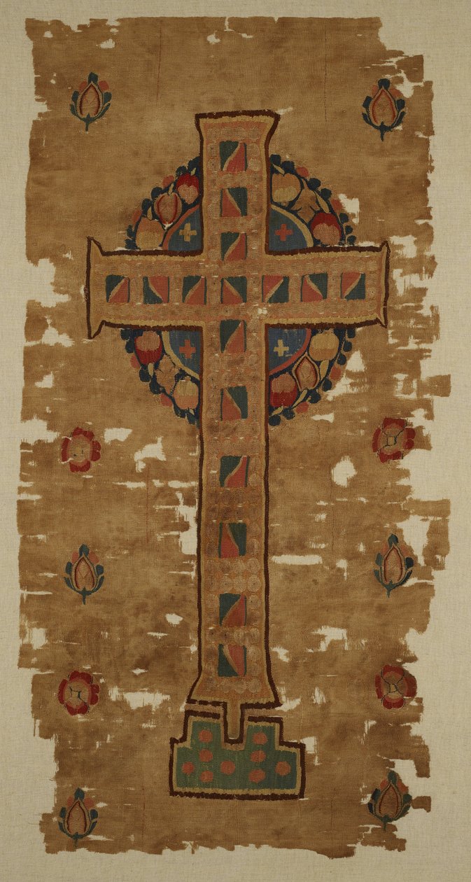 Zasłona, V-VI wiek (len i wełna) autorstwa Coptic