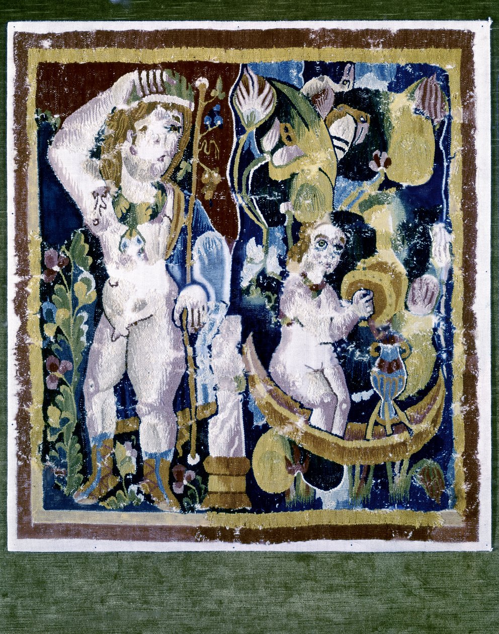 Sztuka koptyjska: Dionizos, ok. 395-641 (gobelin) autorstwa Coptic Coptic