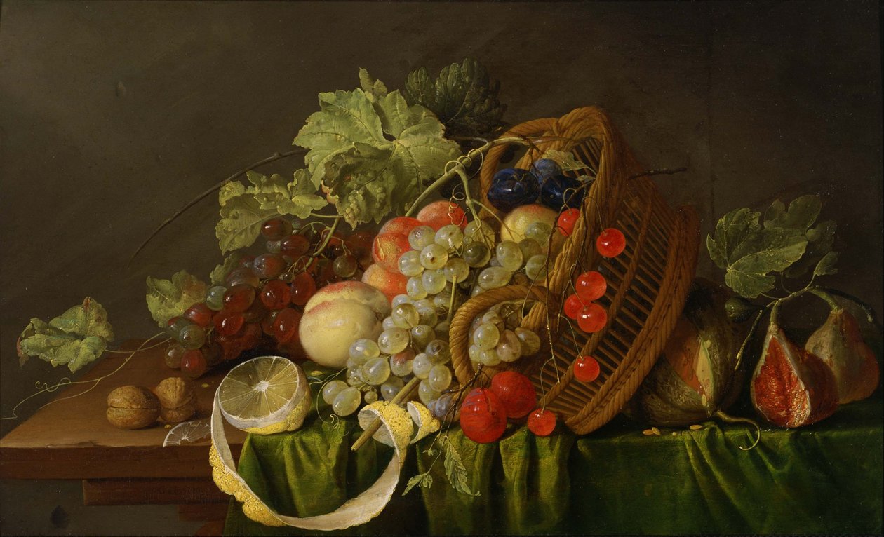 Martwa natura z koszem owoców autorstwa Cornelis de Heem