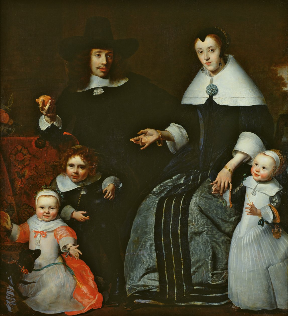 Portret rodzinny autorstwa Cornelis Bisschop