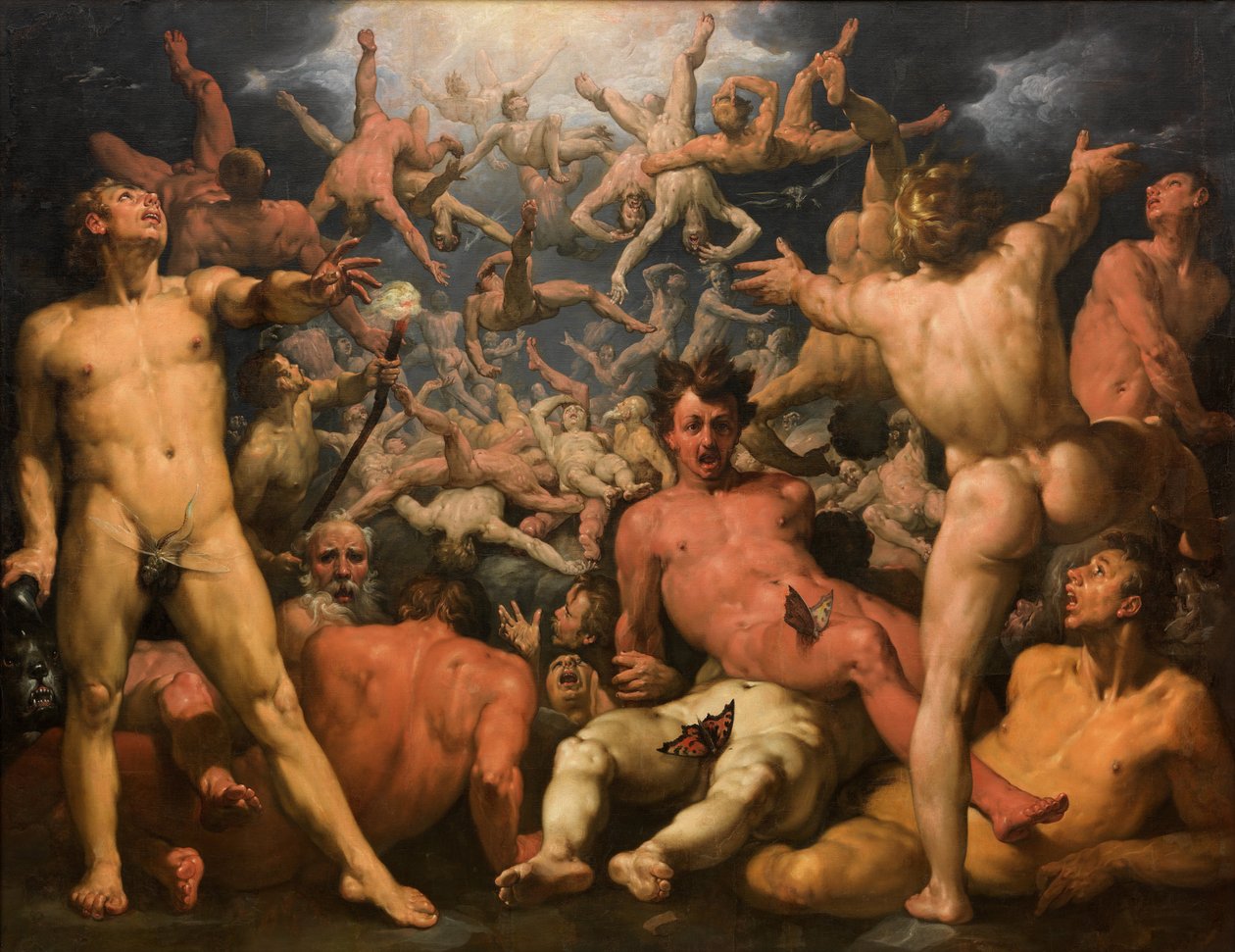 Upadek tytanów autorstwa Cornelis Cornelisz van Haarlem