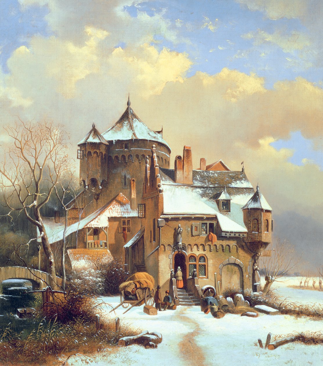 Holenderska scena zimowa autorstwa Cornelis Kruseman
