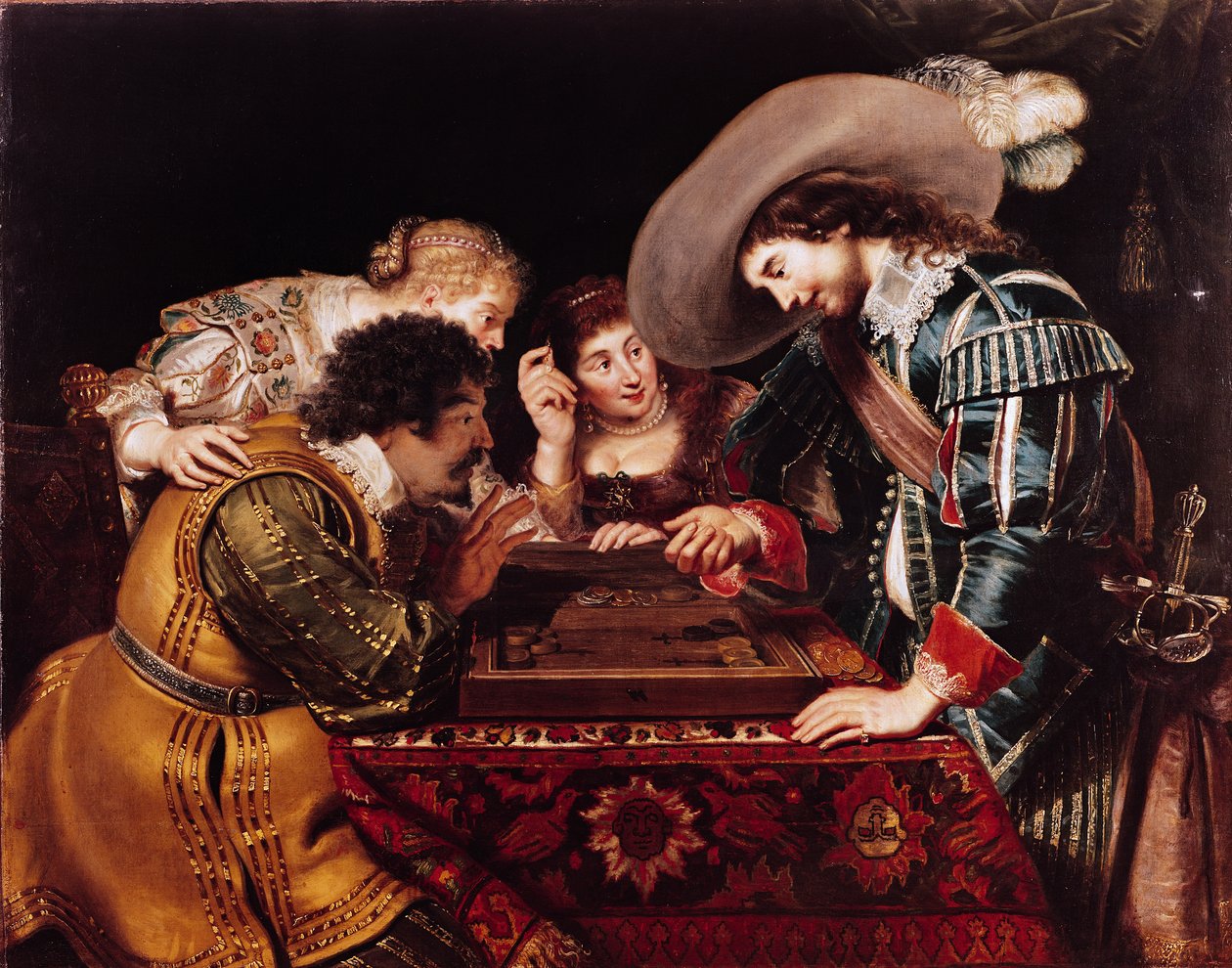 Gra w Backgammon autorstwa Cornelis de Vos