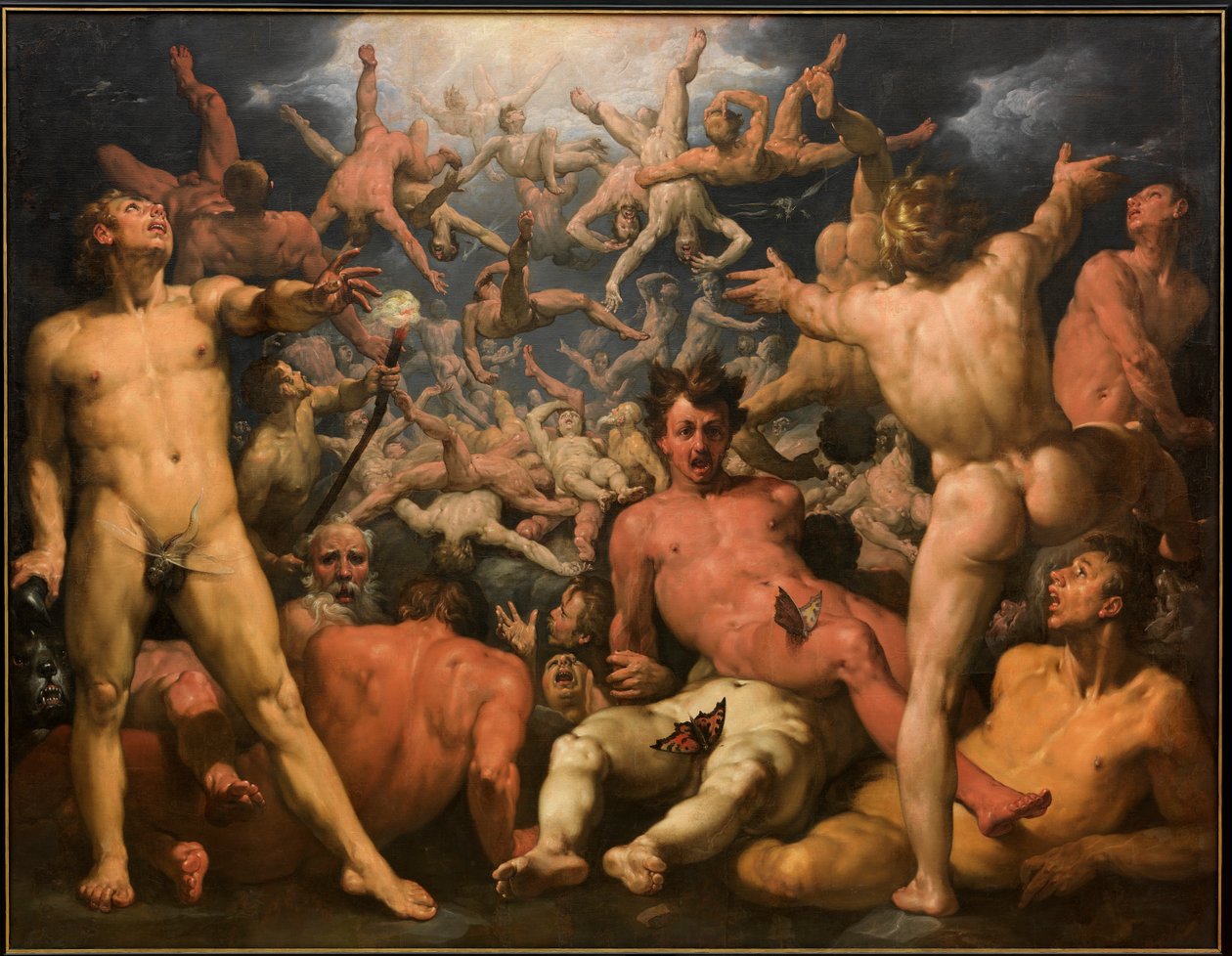 Upadek Tytanów autorstwa Cornelis van Haarlem
