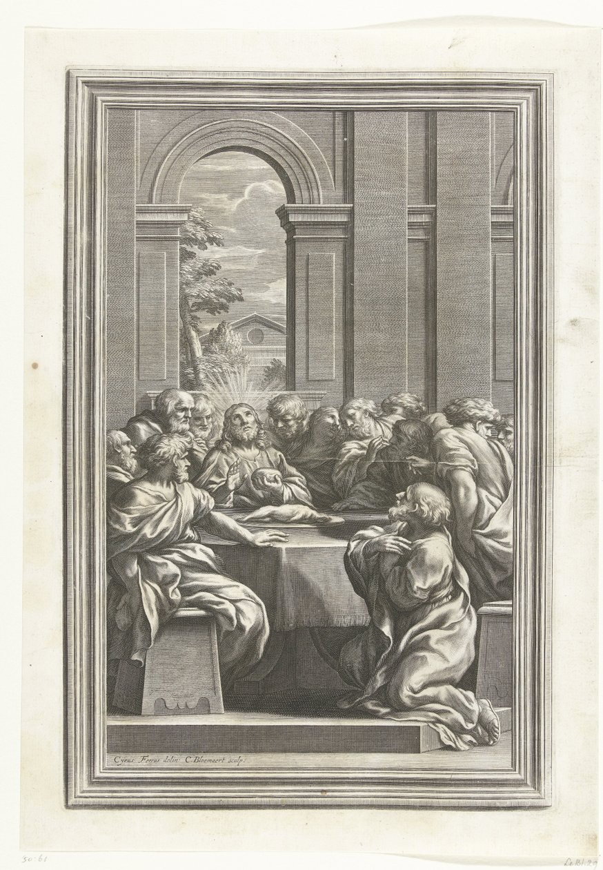 Ostatnia Wieczerza autorstwa Cornelis Bloemaert (II)
