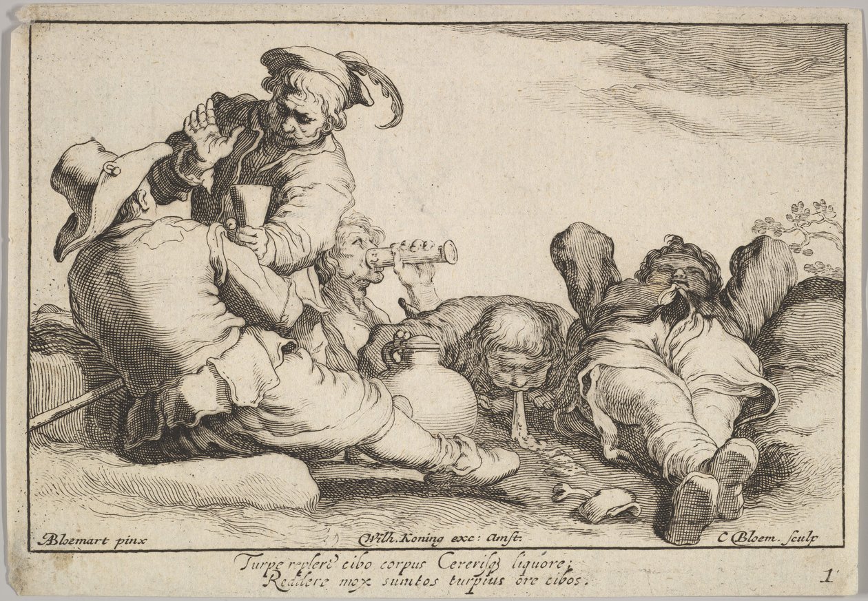 Przyjemności z okupacji. autorstwa Cornelis Bloemaert