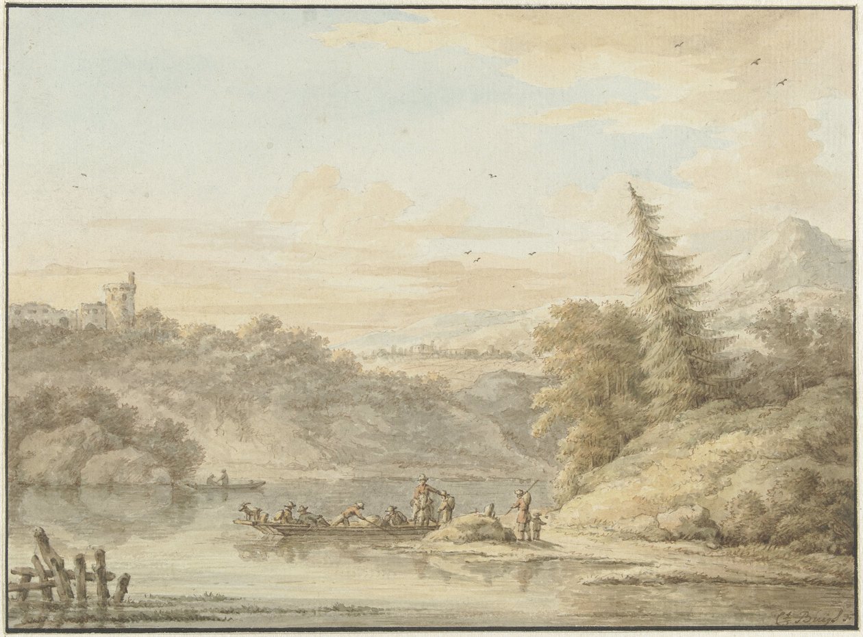 Riverscape autorstwa Cornelis Buys
