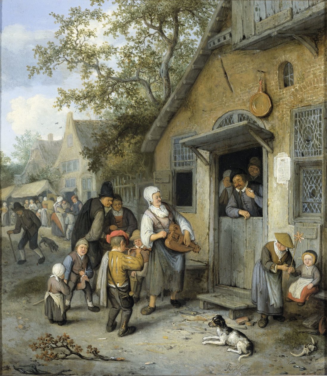 Kraj Kermis autorstwa Cornelis Dusart