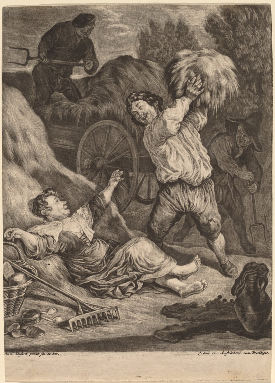 Lipiec autorstwa Cornelis Dusart