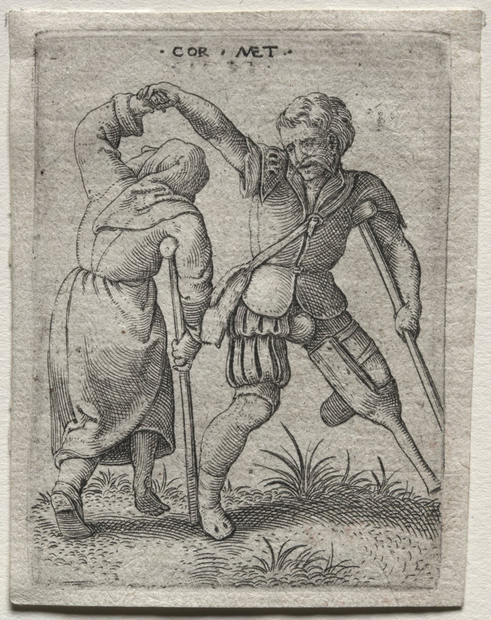 Tańczące kaleki autorstwa Cornelis Massys