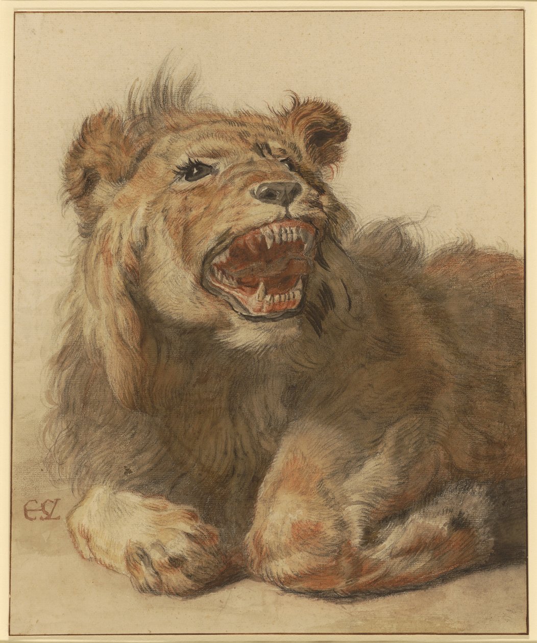 Lew warczący autorstwa Cornelis Saftleven