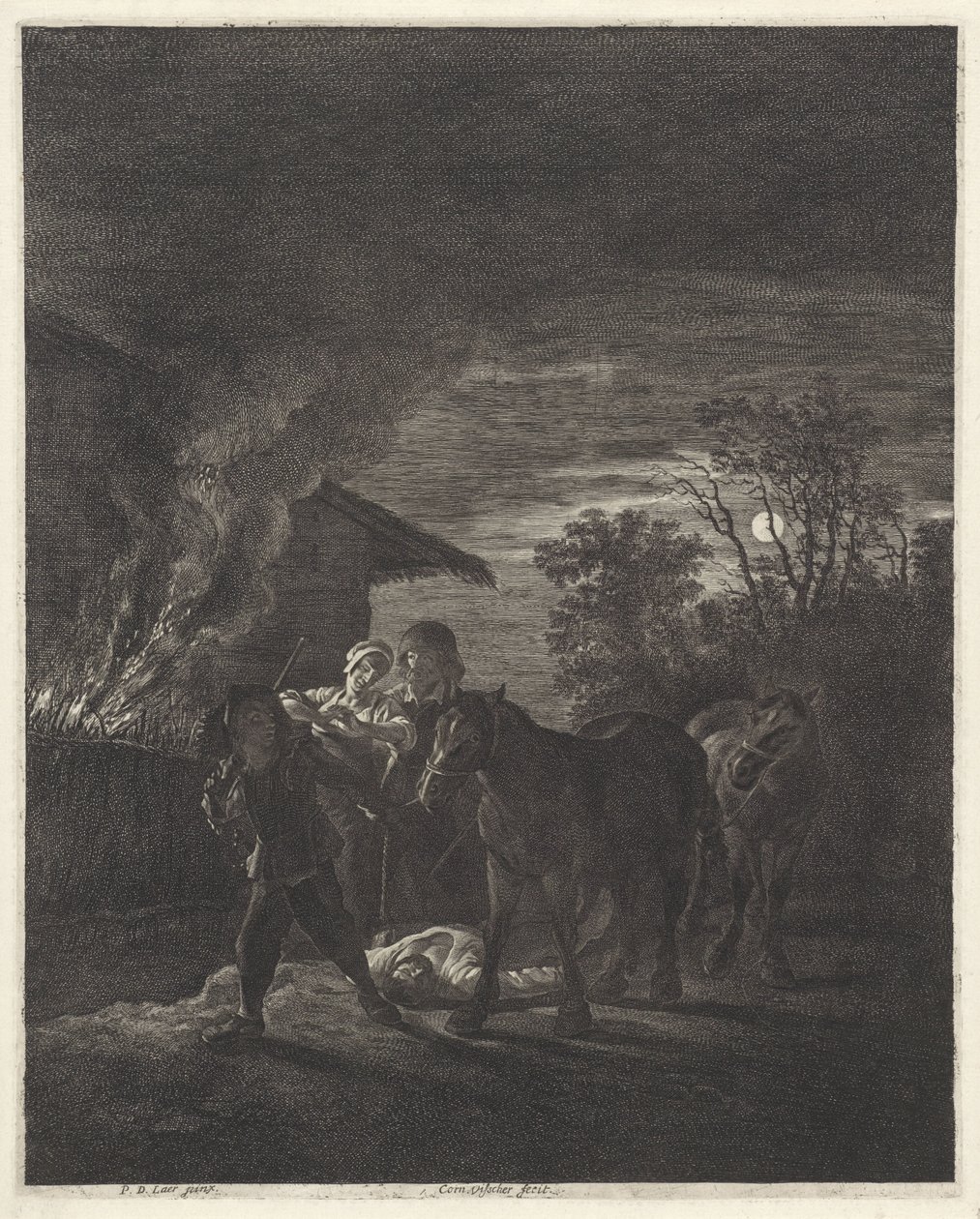 kradzież konia autorstwa Cornelis Visscher (II)
