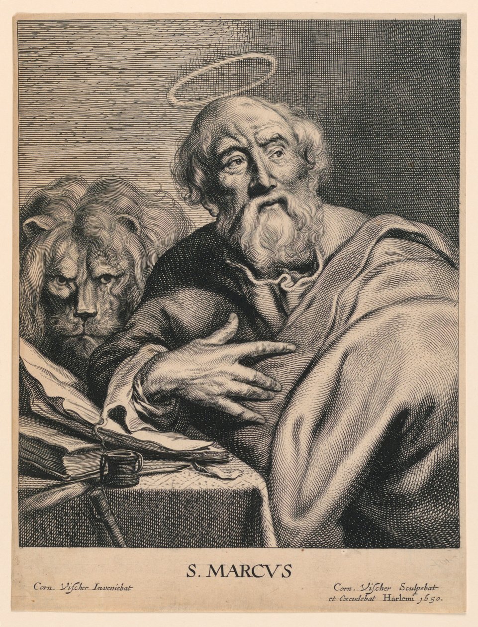 Św. Marek (S.Marcvs) autorstwa Cornelis Visscher