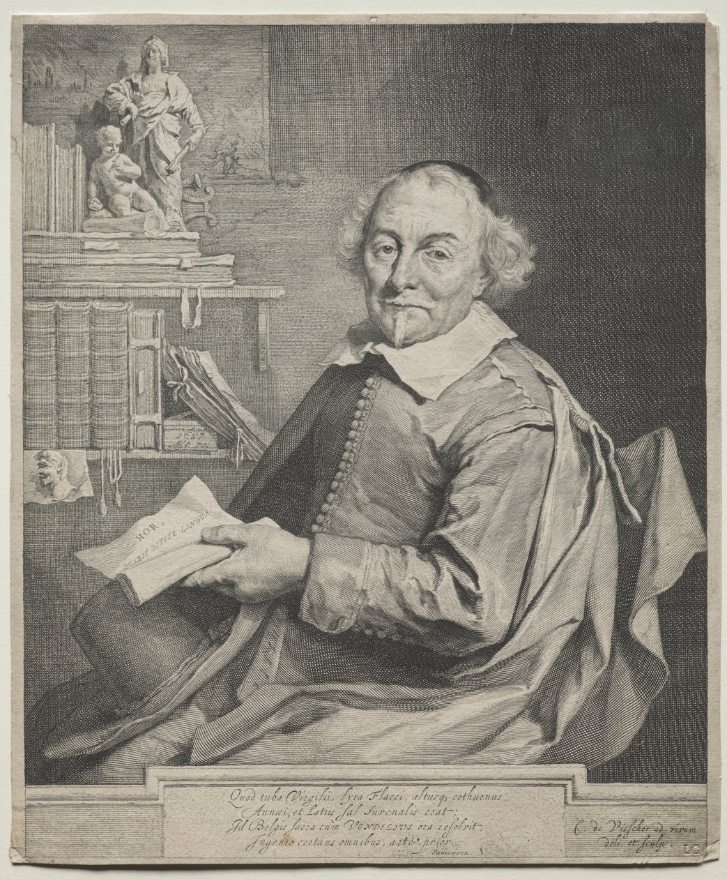 Vondel, 1657. autorstwa Cornelis Visscher