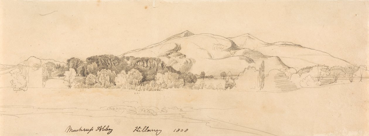 Opactwo Muckross, Killarney autorstwa Cornelius Varley
