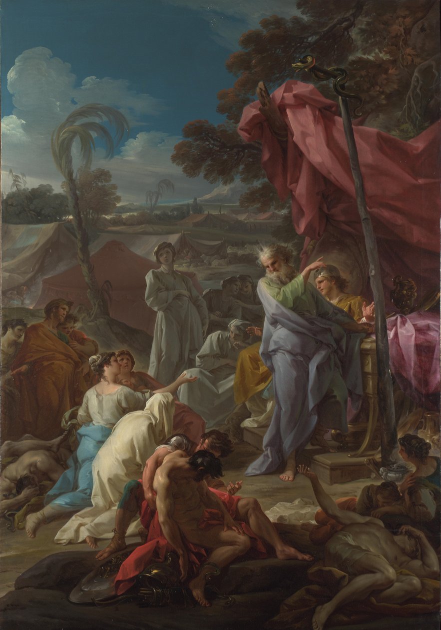 Miedziany wąż, 1744 autorstwa Corrado Giaquinto