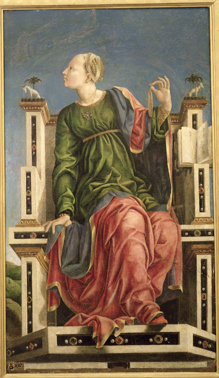 Erato (tempera na panelu) autorstwa Cosimo Tura