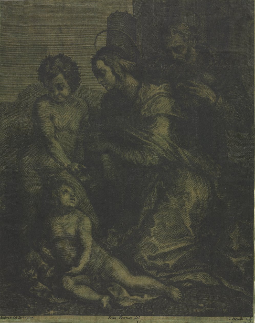 Święta Rodzina ze św. Janem autorstwa Cosimo Mogalli