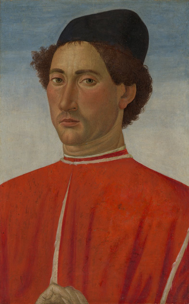 Portret mężczyzny, ca. 1481-82. autorstwa Cosimo Rosselli