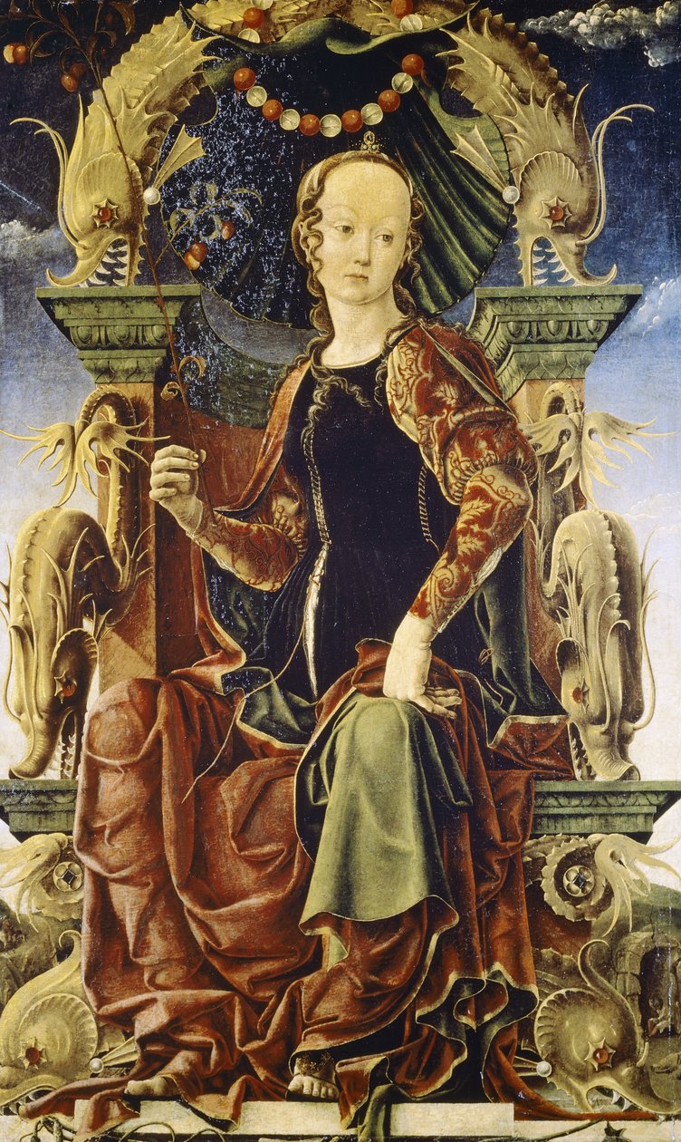 Muza, prawdopodobnie Calliope autorstwa Cosimo Tura